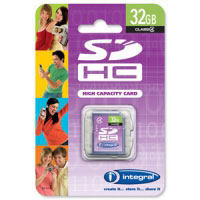 Integral 32GB Class 4 SDHC Card (INSDH32G4V2)